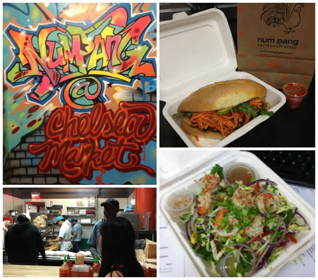 Num Pang in Pictures, clockwise from top: 5-Spice Pork Belly Sandwich, Coconut Tiger 